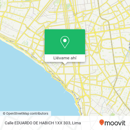 Mapa de Calle EDUARDO DE HABICH 1XX   303