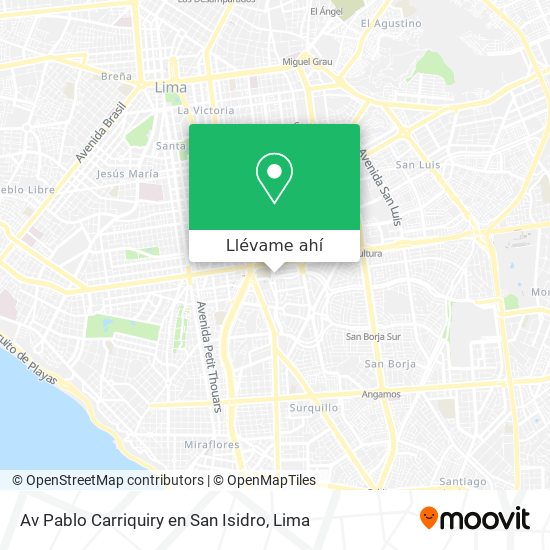 Mapa de Av  Pablo Carriquiry en San Isidro