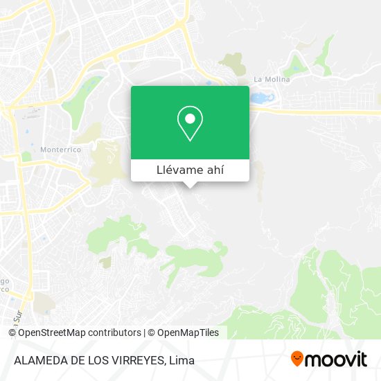 Mapa de ALAMEDA DE LOS VIRREYES