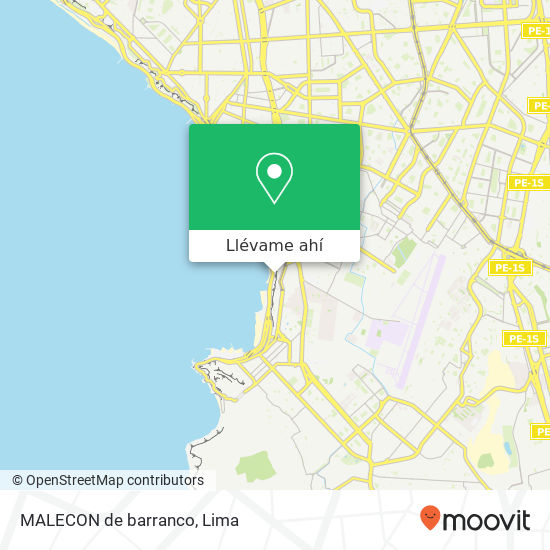 Mapa de MALECON de barranco