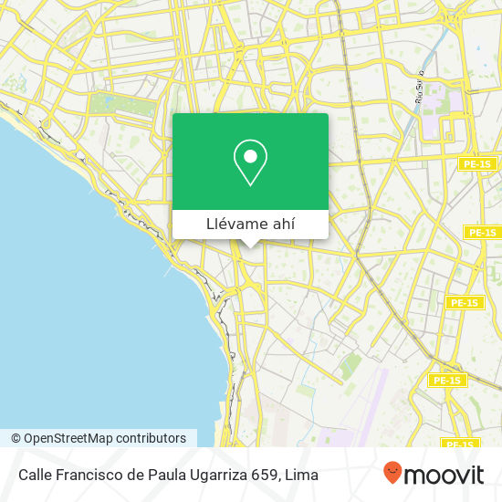 Mapa de Calle Francisco de Paula Ugarriza  659