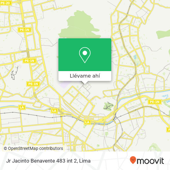 Mapa de Jr  Jacinto Benavente 483 int  2