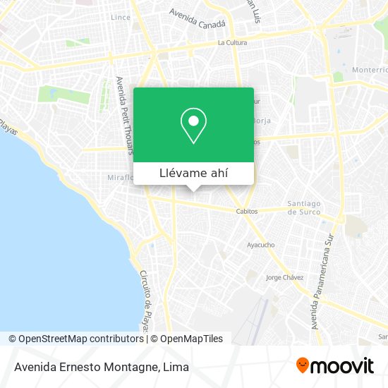 Mapa de Avenida Ernesto Montagne
