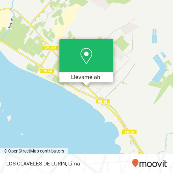 Mapa de LOS CLAVELES DE LURIN