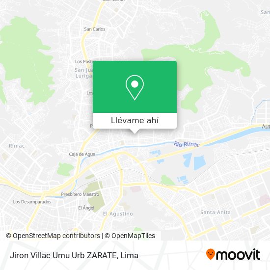 Mapa de Jiron Villac Umu Urb  ZARATE