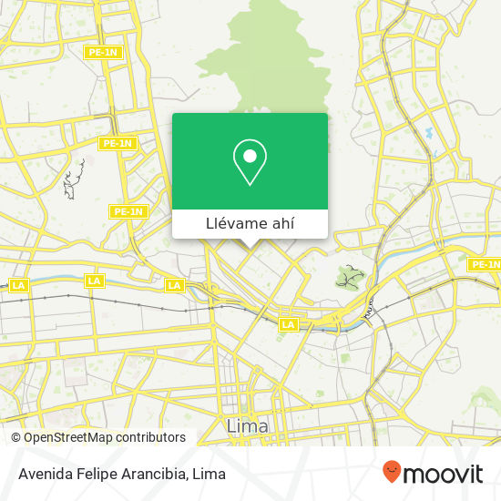 Mapa de Avenida Felipe Arancibia