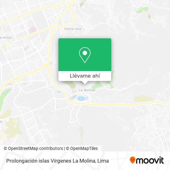 Mapa de Prolongación islas Vírgenes  La Molina