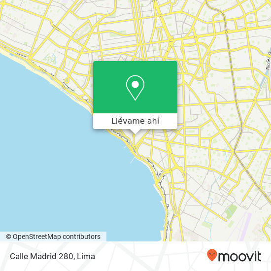Mapa de Calle Madrid 280