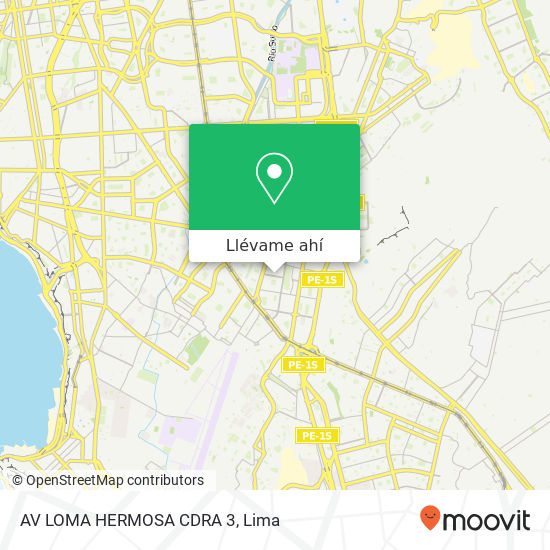Mapa de AV  LOMA HERMOSA CDRA  3