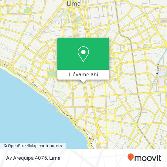 Mapa de Av  Arequipa 4075