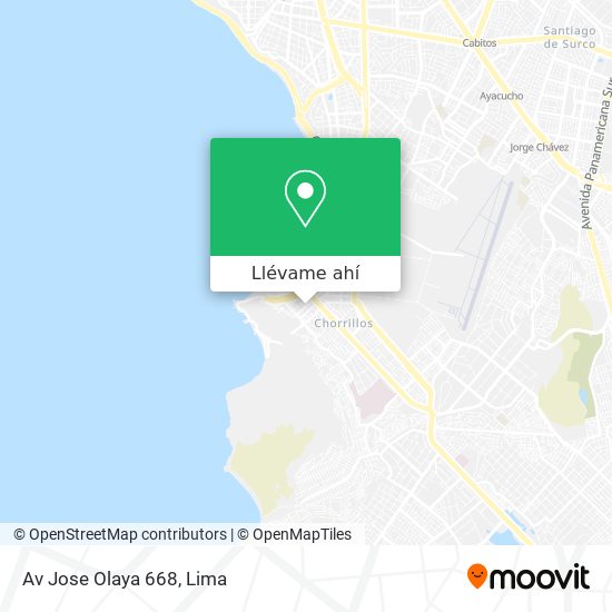 Mapa de Av  Jose Olaya 668