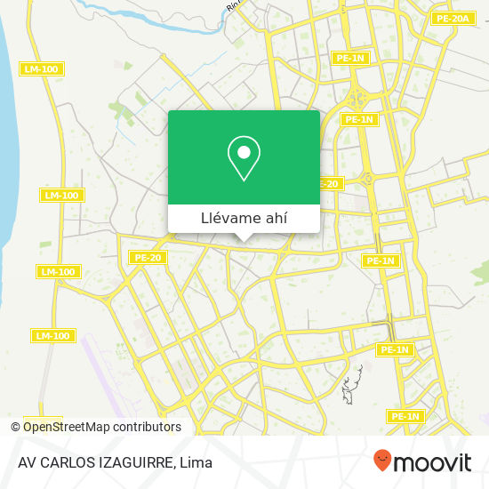 Mapa de AV CARLOS IZAGUIRRE