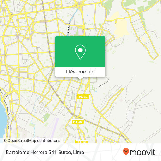 Mapa de Bartolome Herrera 541  Surco