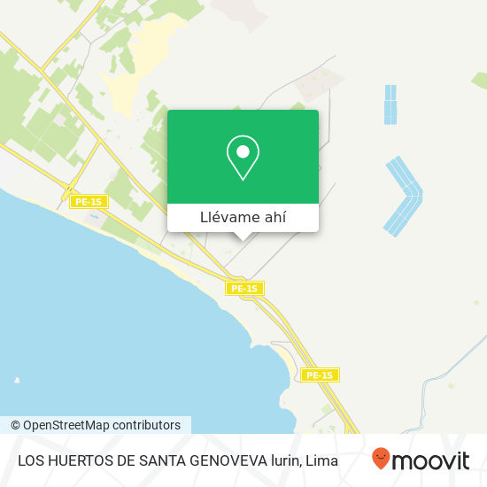 Mapa de LOS HUERTOS DE SANTA GENOVEVA lurin
