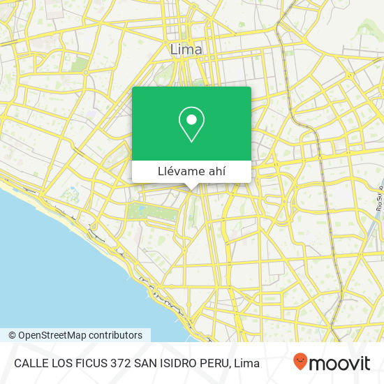 Mapa de CALLE LOS FICUS 372 SAN ISIDRO PERU