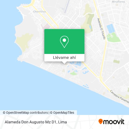 Mapa de Alameda Don Augusto Mz  D1