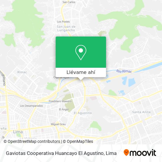 Mapa de Gaviotas Cooperativa Huancayo El Agustino