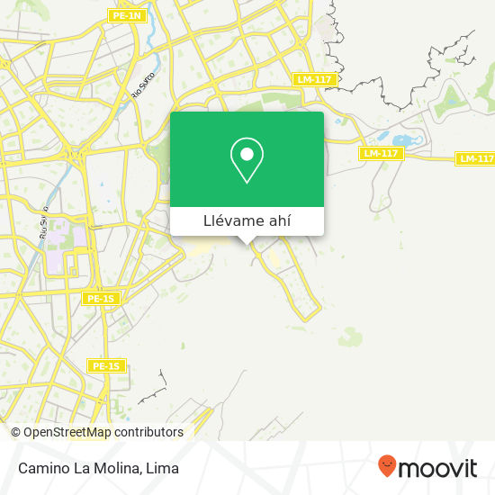 Mapa de Camino   La Molina