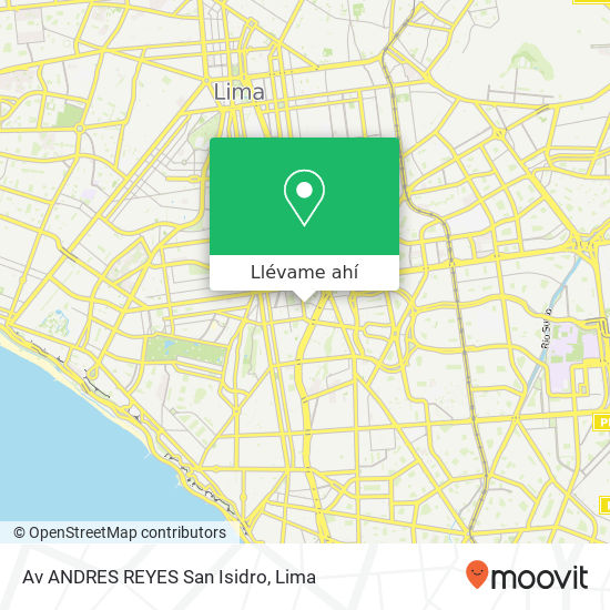 Mapa de Av  ANDRES REYES   San Isidro