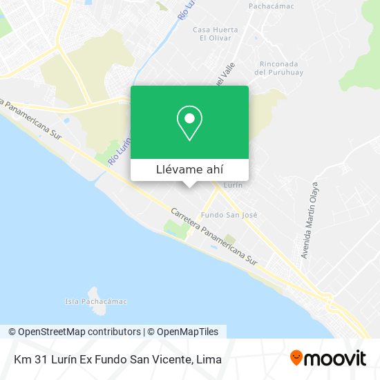 Mapa de Km  31 Lurín  Ex Fundo San Vicente