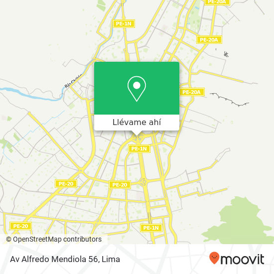 Mapa de Av  Alfredo Mendiola 56