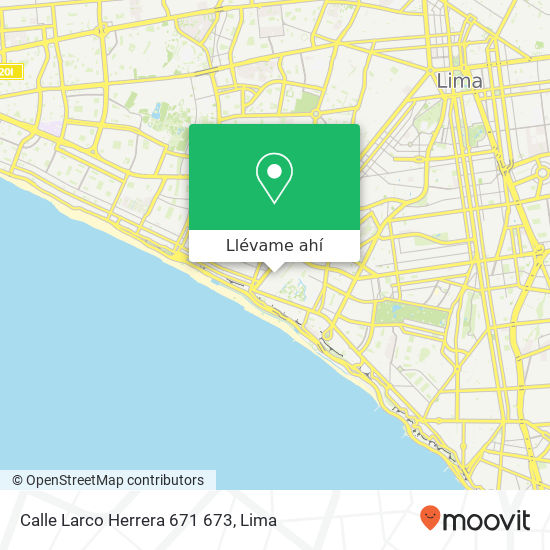 Mapa de Calle Larco Herrera 671 673