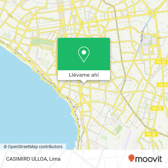 Mapa de CASIMIRO ULLOA