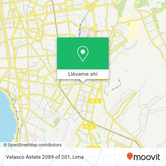 Mapa de Velasco Astete 2089 of  201