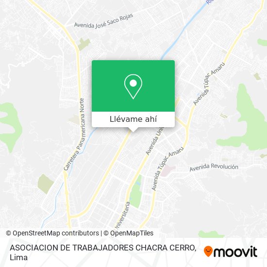 Mapa de ASOCIACION DE TRABAJADORES CHACRA CERRO