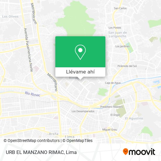Mapa de URB   EL MANZANO   RIMAC
