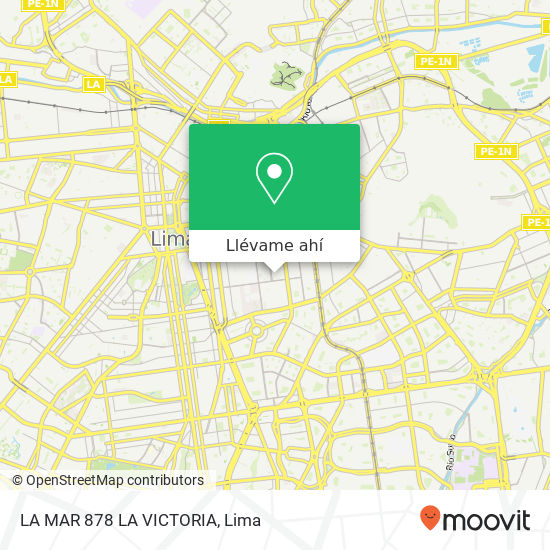 Mapa de LA MAR 878  LA VICTORIA