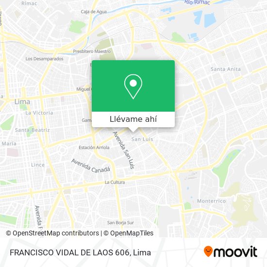 Mapa de FRANCISCO VIDAL DE LAOS 606