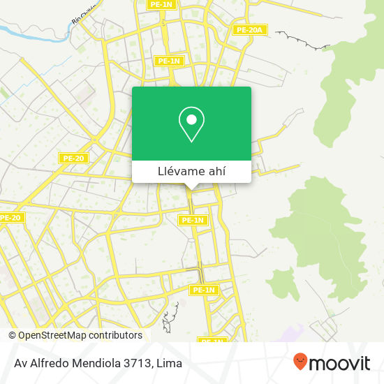 Mapa de Av  Alfredo Mendiola 3713