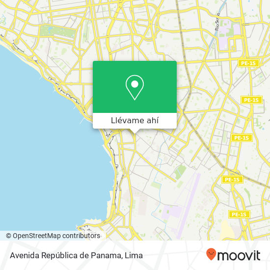 Mapa de Avenida República de Panama