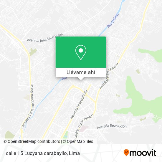 Mapa de calle 15 Lucyana  carabayllo