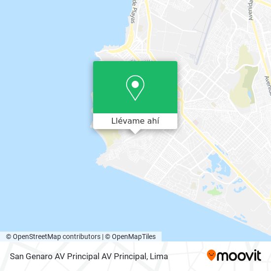 Mapa de San Genaro   AV  Principal AV  Principal