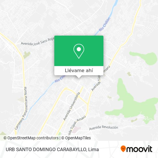 Mapa de URB SANTO DOMINGO   CARABAYLLO
