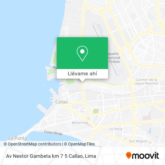 Mapa de Av  Nestor Gambeta km 7 5  Callao