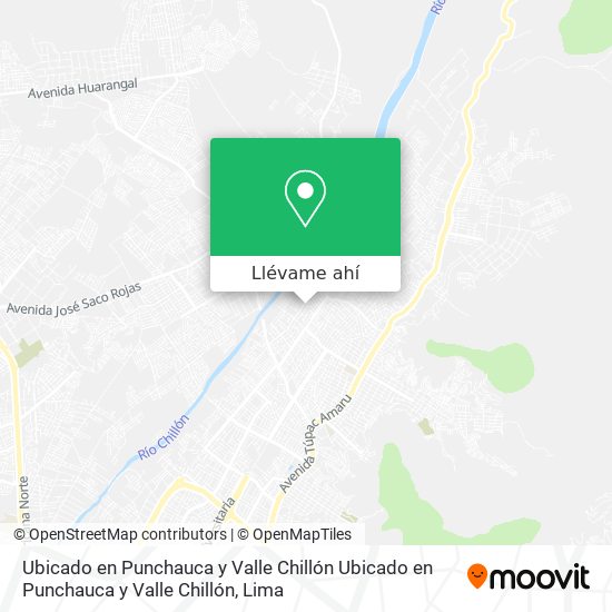 Mapa de Ubicado en Punchauca y Valle Chillón Ubicado en Punchauca y Valle Chillón