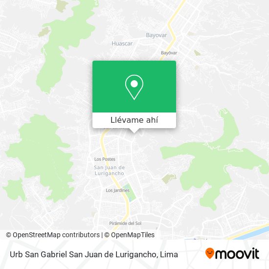 Mapa de Urb  San Gabriel  San Juan de Lurigancho