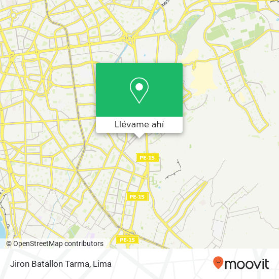 Mapa de Jiron Batallon Tarma