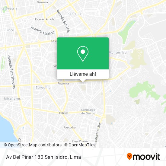 Mapa de Av  Del Pinar 180  San Isidro