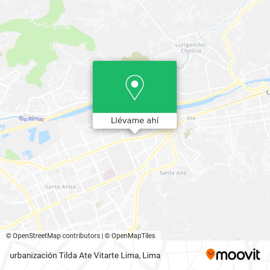 Mapa de urbanización Tilda  Ate Vitarte  Lima