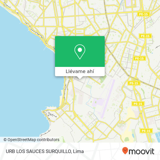 Mapa de URB  LOS SAUCES   SURQUILLO