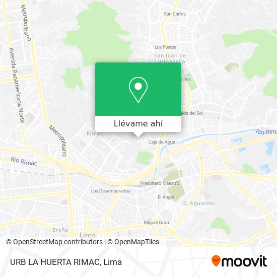 Mapa de URB  LA HUERTA   RIMAC