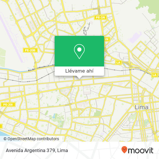 Mapa de Avenida Argentina 379