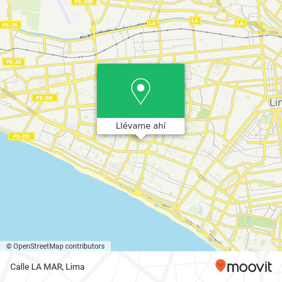 Mapa de Calle LA MAR
