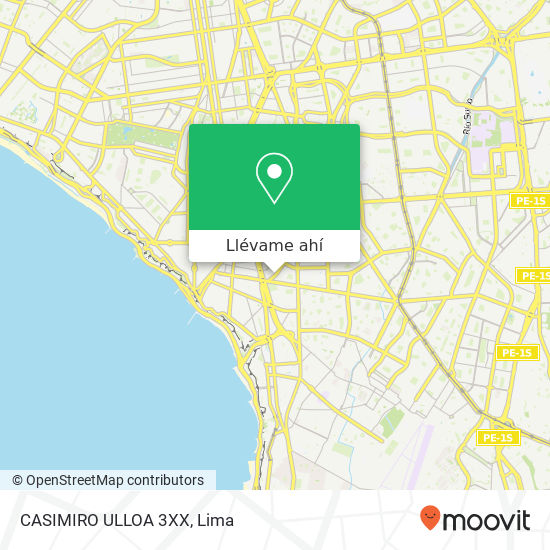 Mapa de CASIMIRO ULLOA 3XX