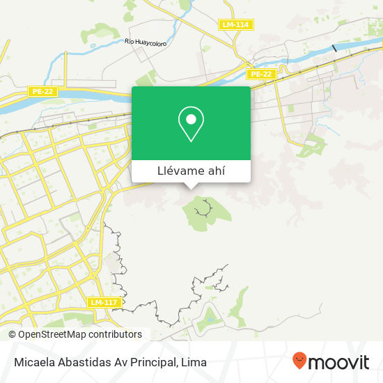 Mapa de Micaela Abastidas  Av  Principal