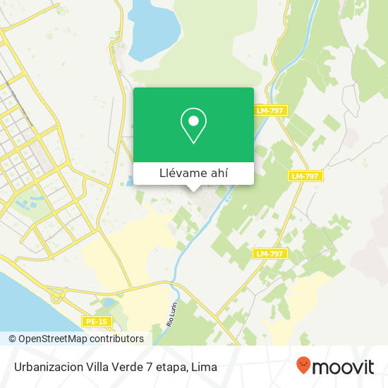 Mapa de Urbanizacion Villa Verde 7 etapa